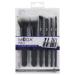 MODA Pro Total Face Travel Makeup Brush Set - 6 Essential Brushes + Pouch | Powder Foundation Eye & Lip Brushes - Black - Buy Online on GoSupps.com