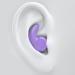 Ear Plugs for Noise Reduction Concert Ear Plugs Perfect Fit Soft Silicone Reusable Earplugs for Noise Reduction Hearing Protection (Purple)