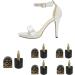 High Heel Repair Tips for Women - uxcell Stiletto Lift - 10pcs Black 1.1 x 1 x 1.8cm - International Shipping Available - Buy Online on GoSupps.com