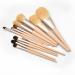 12-Piece Wooden Handle Makeup Brush Set - Premium Powder Shadow & Eyebrow Tools for Flawless Beauty - Buy Online on GoSupps.com