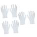 minkissy Cotton Work Gloves 18 Pairs Work Gloves White Gloves Factory Gloves Cotton Gloves Lengthen White Work Gloves