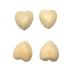 10pcs Natural 40mm Unfinished Wood Hearts Beads with Holes Eco-Friendly Wooden Handing Materials DIY Beading Craft Accessories (40mm 10pcs)
