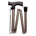 2 Pcs Aluminium Alloy Crutches L-Shap Ergonomic Design Cane Adjustable Folding Walking Stick Non-Slip Base 830-930 Mm Family