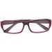 Mohsin Plastic Full Rim Glasses - Clear Lens Black & Purple | Stylish Eyewear for Men & Women - International Shipping - Buy Online on GoSupps.com