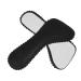1 Pair Self-Adhesive Insole Wear-Resistant High Heel Pads Compact Foot Pads Wear-Resistant Foot Pads Compact Heel Insoles Portable Shoe Inserts Compact High Heel Pads Foot Supplies Black 18.50X8.00X0.30CM