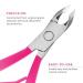 Andlane Cuticle Trimmer and Pusher - Professional Stainless Steel Nippers - Manicure/Pedicure Tool (Pink) - Buy Online on GoSupps.com