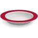 Ornamin 20 cm Red Melamine Plate with Sloped Base (Model 902) | Non-Slip Eating Aid Plate Guard - Buy Online on GoSupps.com