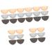 VALICLUD 30 Pcs High Heels to The Shoe Cover Shoe Tip Covers Shoes Heel Tips for High Heel Shoes Heel Covers for High Heel Shoes Toe Guards for Shoes 6.00X4.00X0.60CMx5pcs Assorted Colorx5pcs