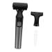 SOLUSTRE pilateur lectrique Multifonction 2-en-1 Compact Noir Tondeuse Poils Corps 3 Lames Rechargeable sur Piles pilation Visage Bras et Jambes Soin Personnel Femme