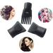 3Pcs Professional Plastic Hair Dryer Nozzle Comb Set - Salon Styling Tool Accessories (Black) - Buy Online on GoSupps.com