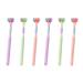3-page autism toothbrush compact junior toothbrush three-sided autism sensors travel toothbrush with three bristles deep cleaning for every tooth 6 pieces.