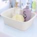 Lesbin 12 Quart Plastic Wash Basin Dish Pan 4 Pack - White - Buy Online on GoSupps.com