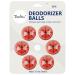 TIESTRA Shoe Deodorizer Balls 6 Pack-Reusable Shoe Fresheners-Fresh Scent for Sport Shoes Bags and Locker Basketball/Cologne