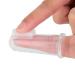 Baby Fingers Toothbrush - Transparent Silicone Tooth Cleaner for Toddlers | Food-Grade Oral Care Brush with Storage Case (White) - Buy Online on GoSupps.com