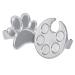 2 Pieces Mini Nail Art Polish Holder Nail Art Palette Rings Nail Palette Finger Rings