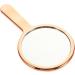 FOMIYES Hand Mirror - Rose Gold Glass Handheld Mirror for Makeup and Travel - 16x9cm - Buy Online on GoSupps.com