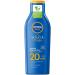 Nivea Sun protection & care sun milk LSF 20 (250 ml) sunscreen for 48h moisture immediate sun protection with highly effective UVA/UVB filter system LSF 20 125 ml (1 Pack)