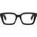 Oversized Anti-Blue Light Reading Glasses for Women - Square Frame (Black 2.5) - Buy Online on GoSupps.com