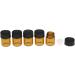 Fenteer 100 Mini Brown Glass Essential Oil Bottles (2 ml) - Empty Roller Ball Vials for International Shipping - Buy Online on GoSupps.com