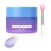 Overnight Lip Mask - 15g Dual Color Cream - Overnight Lip Balm with Silicone Brush - For Women and Men with Chapped Lips Makeup Improves Dryness Care