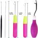 Latch Hook Crochet Needle Set - 5 Pieces Different Sizes for Carpet Making and Dreadlocks - Buy Online on GoSupps.com