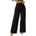 ZCVBOCZ Women's Linen Palazzo Pants - High Waisted Wide Leg Beach Trousers with Pockets - Buy Online on GoSupps.com