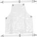 FRCOLOR Kitchen barber apron hair dresser apron hairstylist aprons for women unisex apron oil resistant clear apron kitchen apron cooking apron dishwashing apron tpu white Miss Apron - Buy Online on GoSupps.com