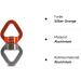 Buy Newdoar Swing Swivel 30kn CE-Certified Rotator Spinner for Aerial Dance Yoga Hammocks & Climbing - Silver Orange - Buy Online on GoSupps.com