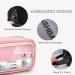 Waterproof Clear Makeup Bag with Zipper - Pink Travel Toiletry Case - Buy Online on GoSupps.com