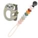 Loulou Lollipop Silicone Teether and Holder Clip Bundle Set - Sloth/Sweetheart Multi