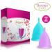 Blossom Menstrual Cup Set | Reusable Silicone Period Cups | Say Goodbye to Tampons | 1 Large & 1 Small Cup - Perfect for All Menstrual Days - Buy Online on GoSupps.com