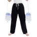 Catheter Pants for Men/Women Urine Leg Bag Holder Pants with Dual Zippered Pockets Holding Two 2000 ml Foley Catheter Bags for Nephrostomy Cystostomy(Black-XL) Black XL