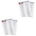 MAGICLULU 4 Pcs 3d Eyebrow Stickers Natural Eyebrow Sticker -like Artificial Eyebrow 6d Template Water Proof
