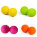 Buy BUIFULSIC Massage Device - Double Lacrosse Bands for Muscle Relaxation & Foot Massage | Fitness Resistance Yoga Equipment - Medium Yellow - Buy Online on GoSupps.com