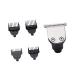 INOOMP T te de Tondeuse Barbe M tal Accessoire pour Rasoir lectrique Trois T tes avec Peignes Limitateurs pour Coupe Cheveux Homme DIY Nettoyage Eau Facile