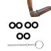 Eyeglass Repair Kits Glasses Grips Hinge Tighteners Silicone Hinge Rings Eyeglass Replacement and 1 Screwdriver 6mm for Eyeglass Frame Black Eyeglass Grips Hinge Tighteners