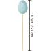 Easter Picks 12 Pcs | Faux Foam Egg Stems | Pastel Speckled Decor for Spring | 10.6 Tall | Easter Basket Bouquets & Wreaths - Buy Online on GoSupps.com