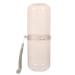 Zerodeko Transparent Washing Cup Toothbrush Travel Storage Rack Pink