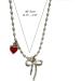 Shop OralGos Vintage Heart Bow Pendant Necklace | Cute Choker Pearl Collar Fashion Clavicle Chain - International Shipping Available - Buy Online on GoSupps.com