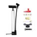 ZUKKA Mini Bike Pump Portable Hand Bicycle Floor Air Pump Both Presta and Schrader for Kid Bike Mountain Bike, Balls Silver