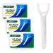 Thorough Cleaning Easy Reach Floss Picks Easy to Reach Both Back Teeth and Front Teeth Tail Attached Extra Pick for Hard-to-Reach bits of Food and Plaque in 3 Travel cases120 Count