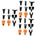 Minkissy 3 sentences 9 pieces massage head with fascia accessories for massage devices massage substitute head fascia massage heads replace the bodies of massage head massage accessories fitness