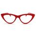 2SeeLife Cat Eye Reading Glasses Women Red 2.0 x