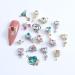 24pcs 3D Heart Zepter Zircon Nail Charms - Shiny Rhinestones & Flatback Diamonds for DIY Nail Art & Wedding Decor - Buy Online on GoSupps.com
