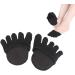 Healifty Toe Socks with Metatarsal Pads | Cotton Yoga Sports Five Finger Socks for Dry Skin - 2 Pairs (Black) - Buy Online on GoSupps.com