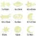 24 3D Glow in The Dark Galaxy Planets Stars Moon Wall Decals for Kids Bedroom Decor - Buy Online on GoSupps.com