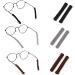 FDEEETY 3 Pairs Soft Knitted Glasses Ear Pillows - Slide-Resistant Cushions for Sunglasses & Reading Glasses (Gray Black Brown) - Buy Online on GoSupps.com