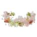 AOPRIE Butterfly Flower Headband for Women Wreath Crown Wedding Floral Garland