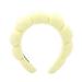 Ycfish Puffy Makeup Headband Spa Headbands for Women Sponge & Terry Towel Cloth Fabric Cute Skincare Headband for Face Washing Makeup Removal Shower Facial Mask (Yellow)