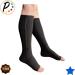 30-40 mmHg Extra Firm Zipper Compression Socks for Leg Swelling - Open Toe Black - Buy Online on GoSupps.com